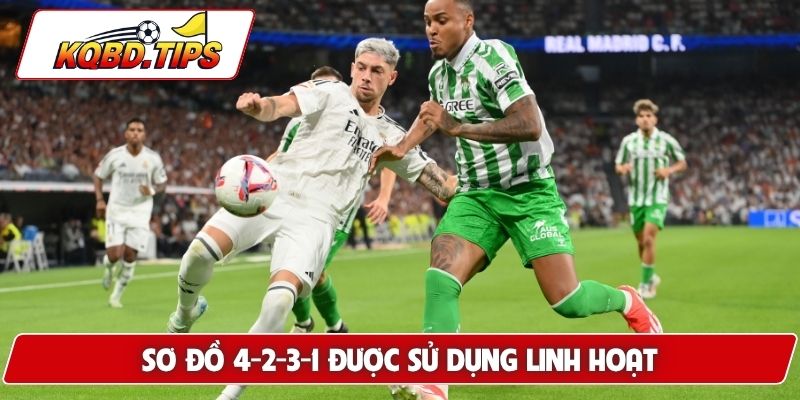 Sơ đồ 4-2-3-1 được sử dụng linh hoạt